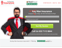 Tablet Screenshot of mykeymaninsurance.com